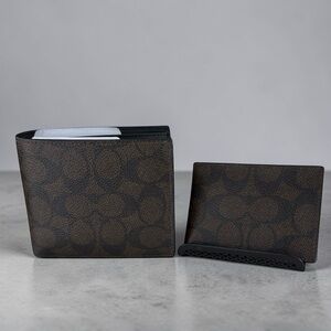 Coach bifold signature C wallet set 2 -FER NWOT